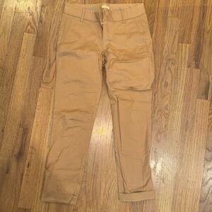 jcrew frankie chino size 0